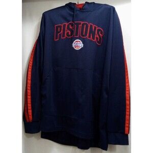 VTG NBA DETROIT PISTONS BLUE RED EMBROIDERED PATCH BASKETBALL LOGO  XXL Note